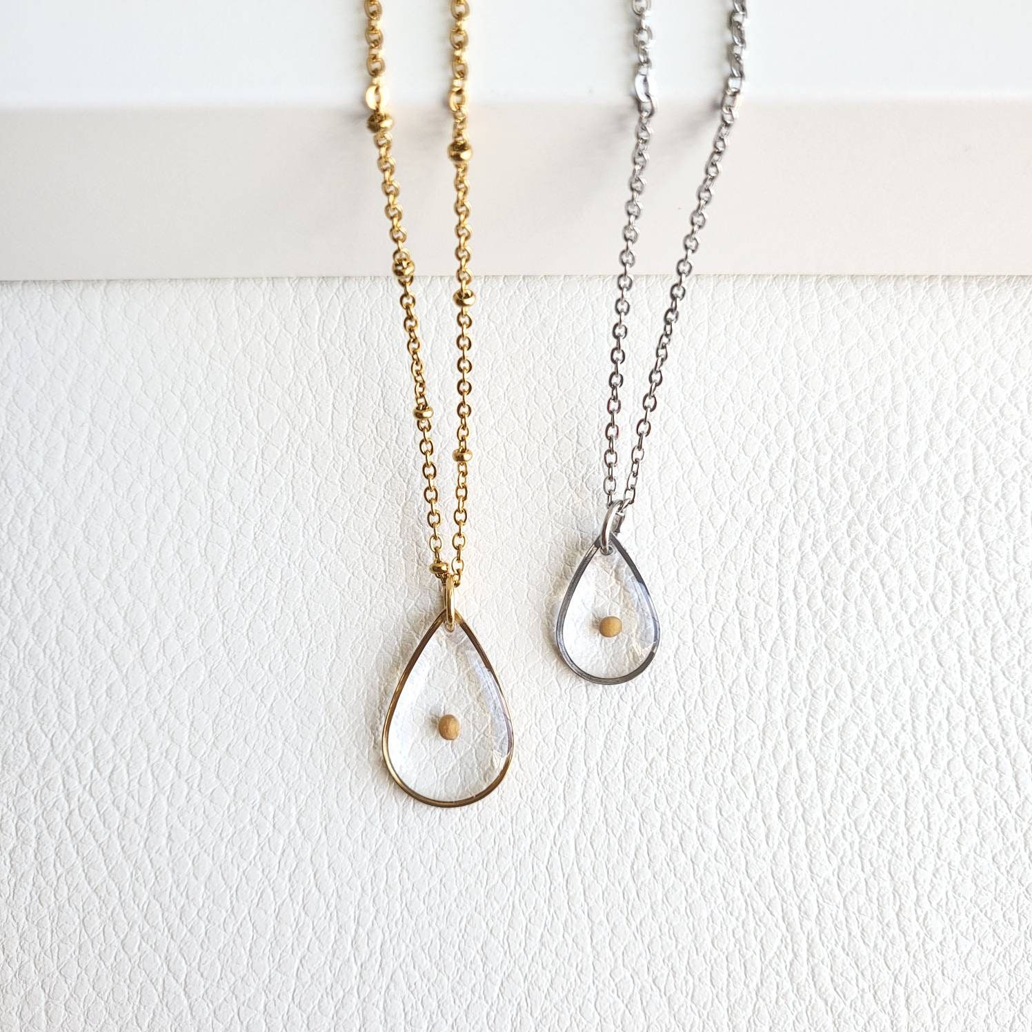 Mustard Seed Necklace Mustard Seed Jewelry Etsy