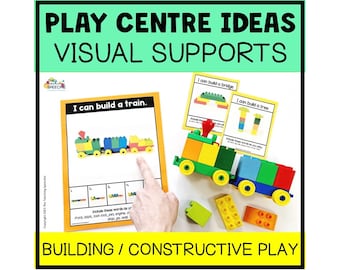 Hoe te spelen met speelgoed Visuals-pakket, visuele ondersteuning, autisme, speciaal onderwijs, hulpmiddel voor speelvaardigheden, visuele ondersteuning voor peuterspeelzalen