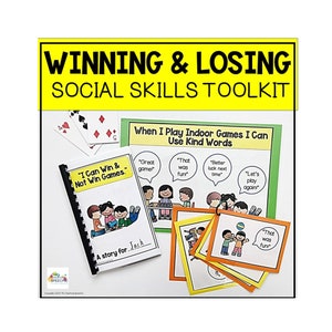 WINNING AND LOSING Games Social Skills Toolkit, Autism and Special Education, Neurodivergent Social Story, Winning and Not Winning Story