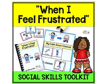 Social Story Feeling Frustrated, When I Feel Frustrated Social Story, Printable Story, Managing Emotions, Autism, Behaviour Management
