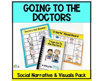 Doctors Visit Social Story & Visual Supports Pack, Autism Resource, Special Education Reaource
