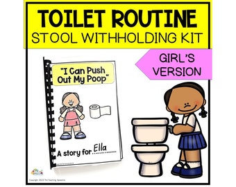 Stool Withholding and Encopresis Social Story, Childhood Constipation Resource, Special Education, Printable Social Story, Life Skills