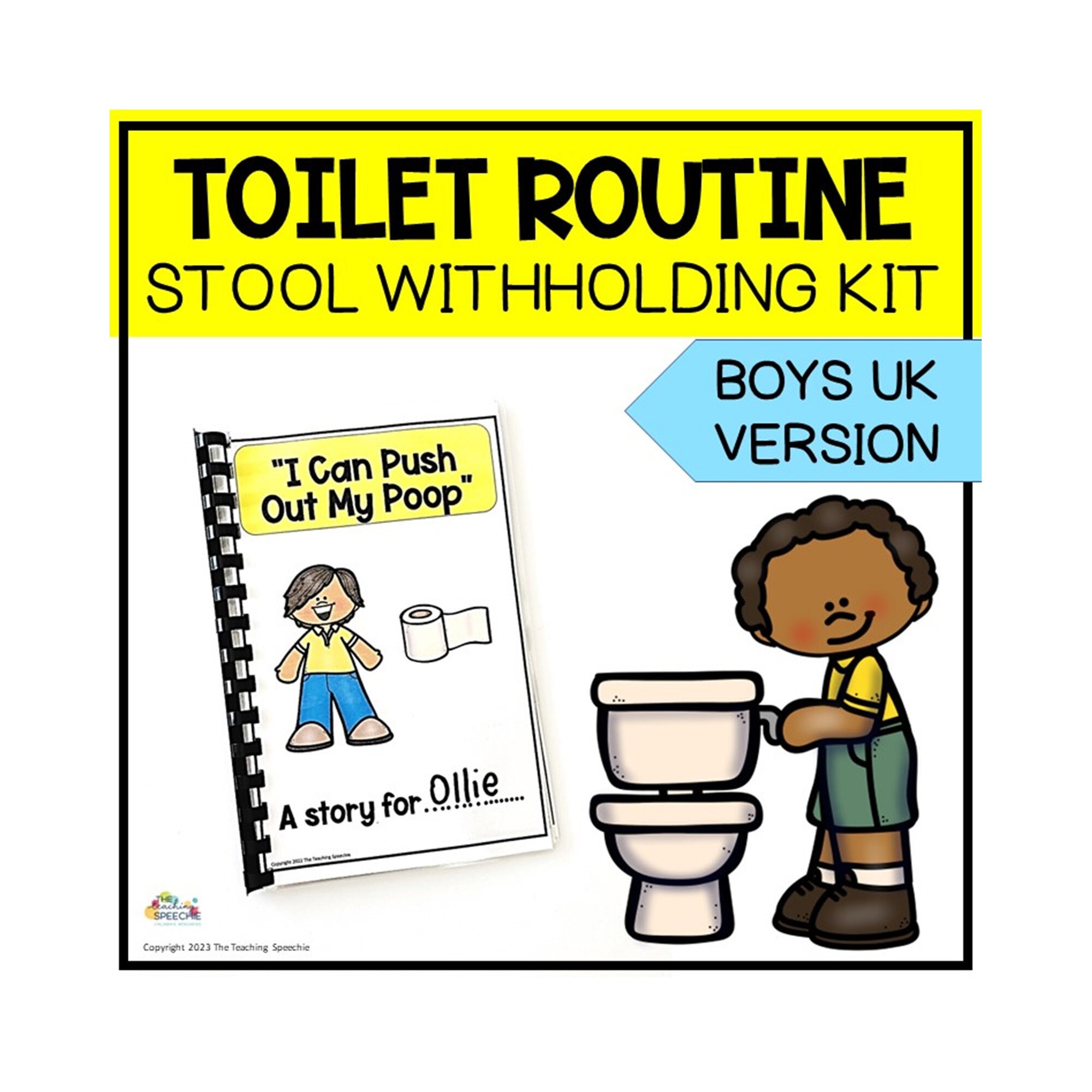 Stool Withholding and Encopresis Social Story, Childhood Constipation ...