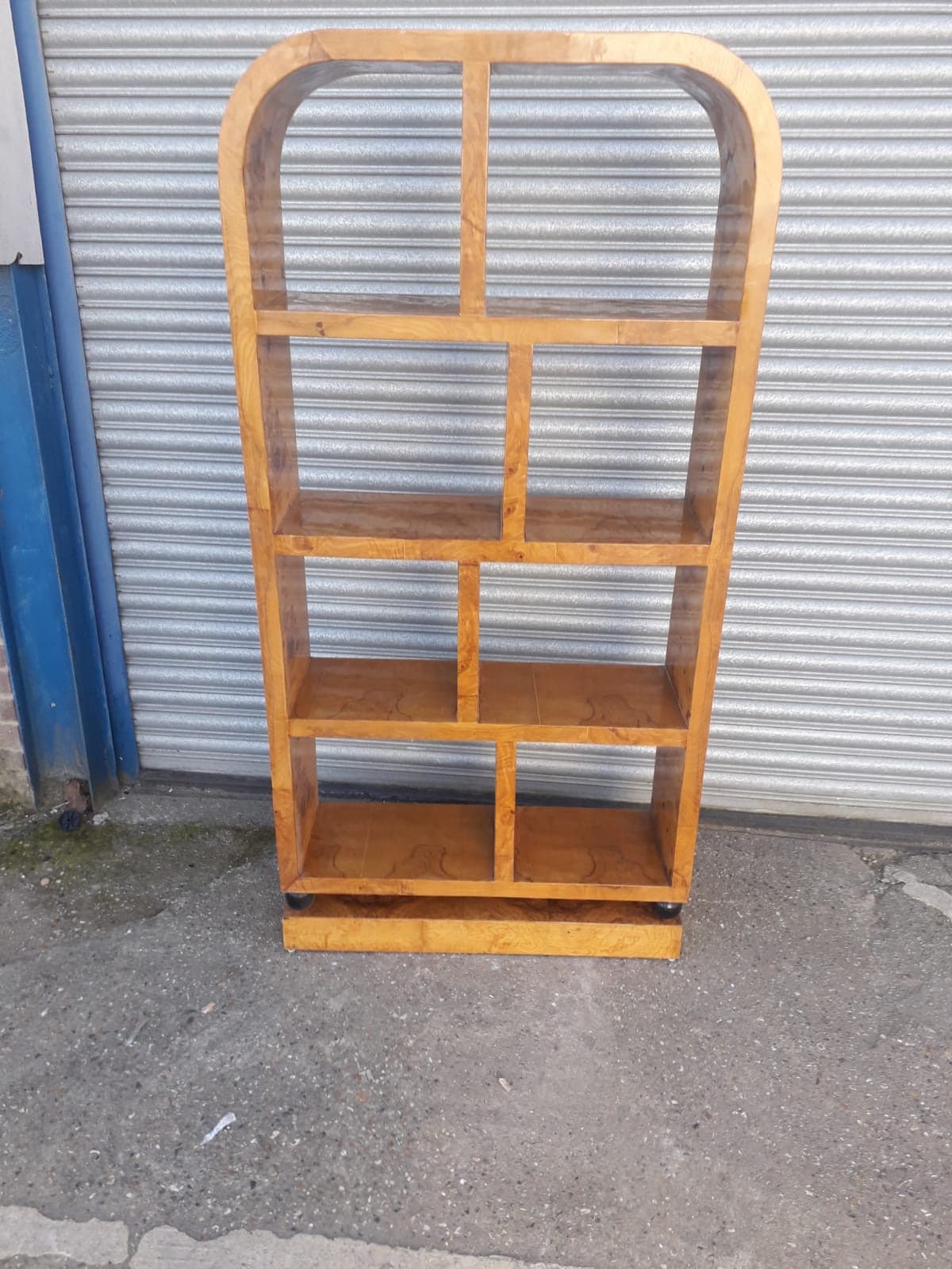 Art Deco Style BOOKCASELIBRARYBOOKSHELF in Walnut Etsy UK