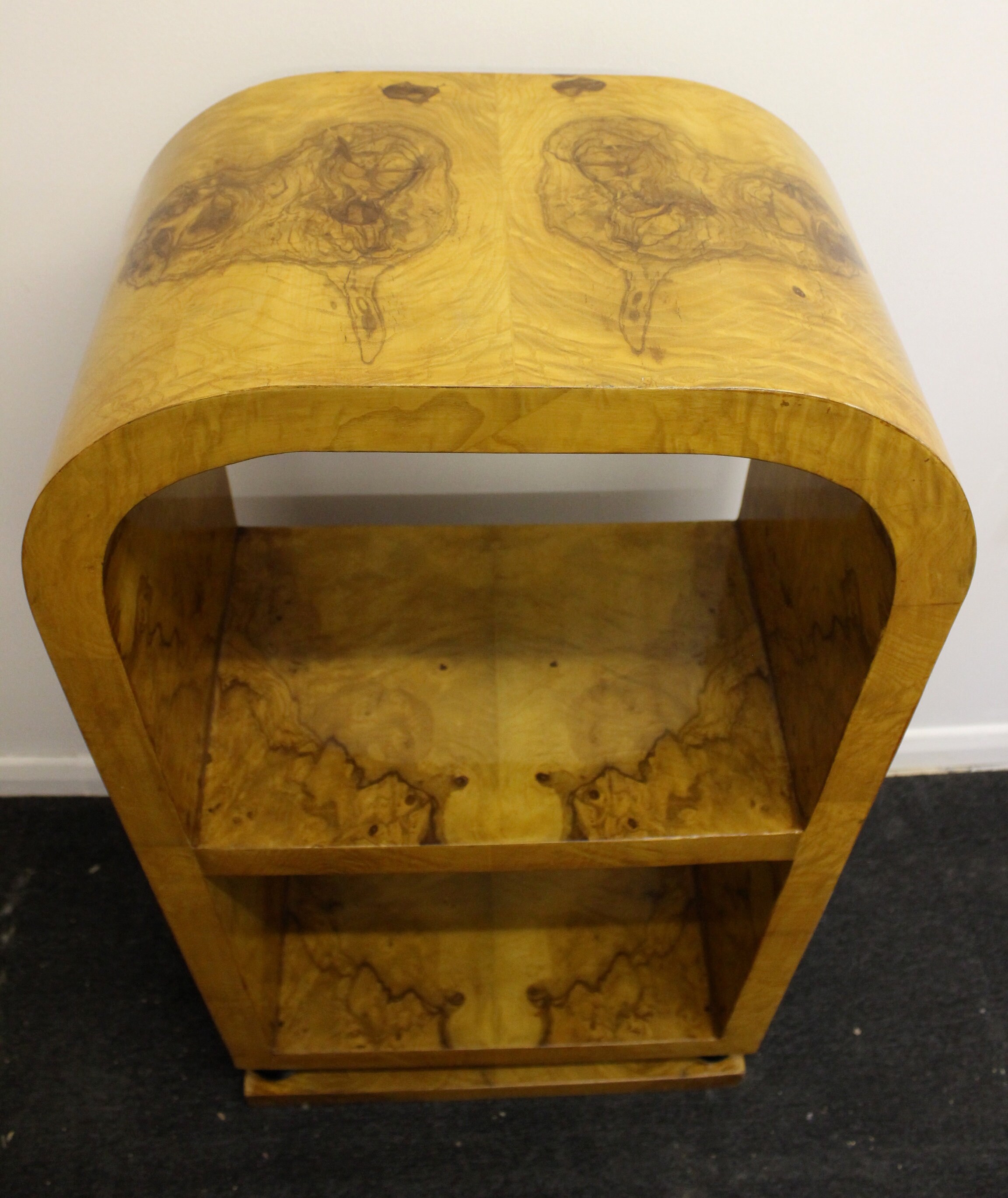 Art Deco Style BOOKCASELIBRARYBOOKSHELF Table in Walnut Etsy UK