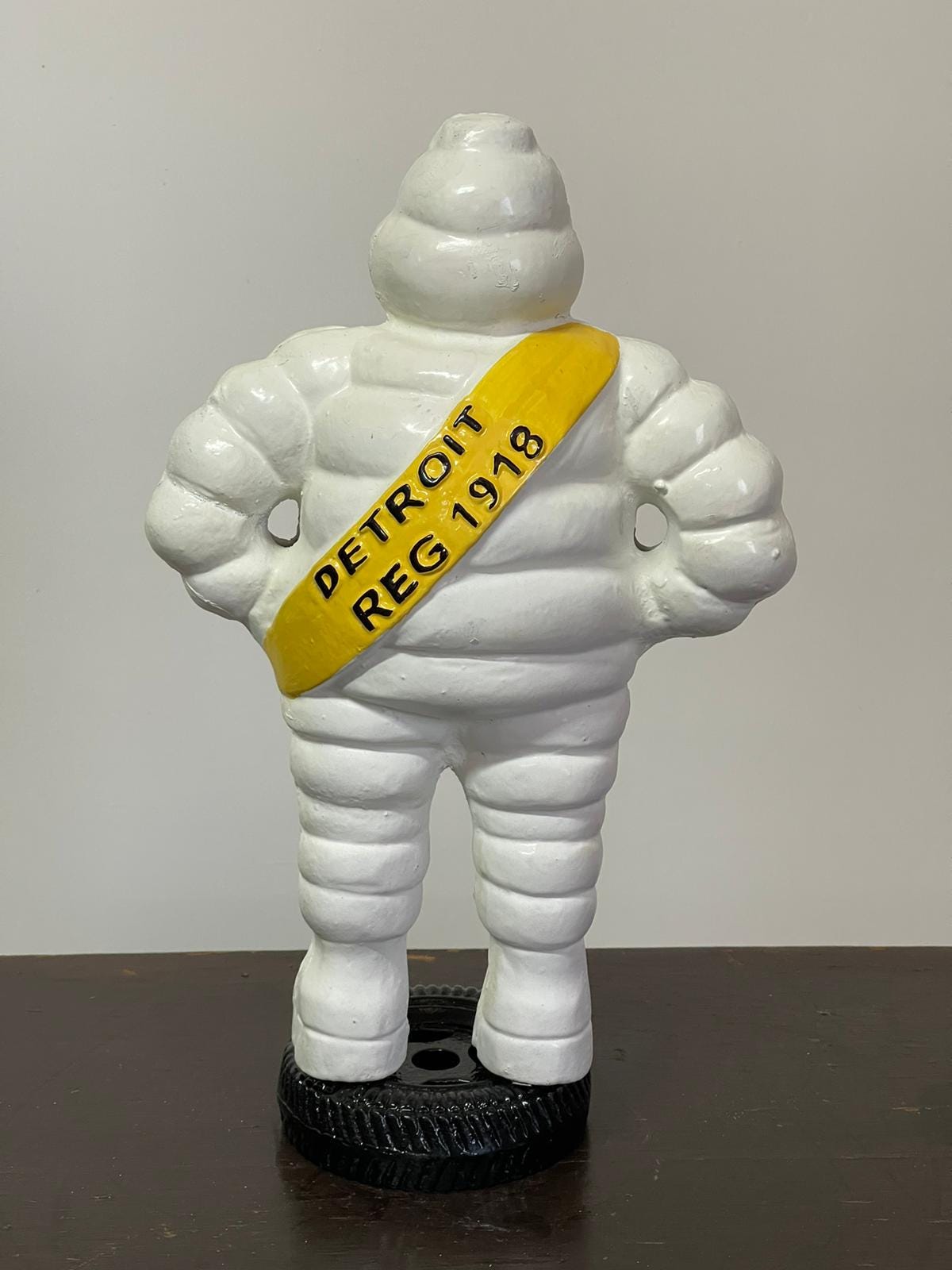 Vintage Michelin Man Advertising Cast Iron Statue Heavy Bibendum 
