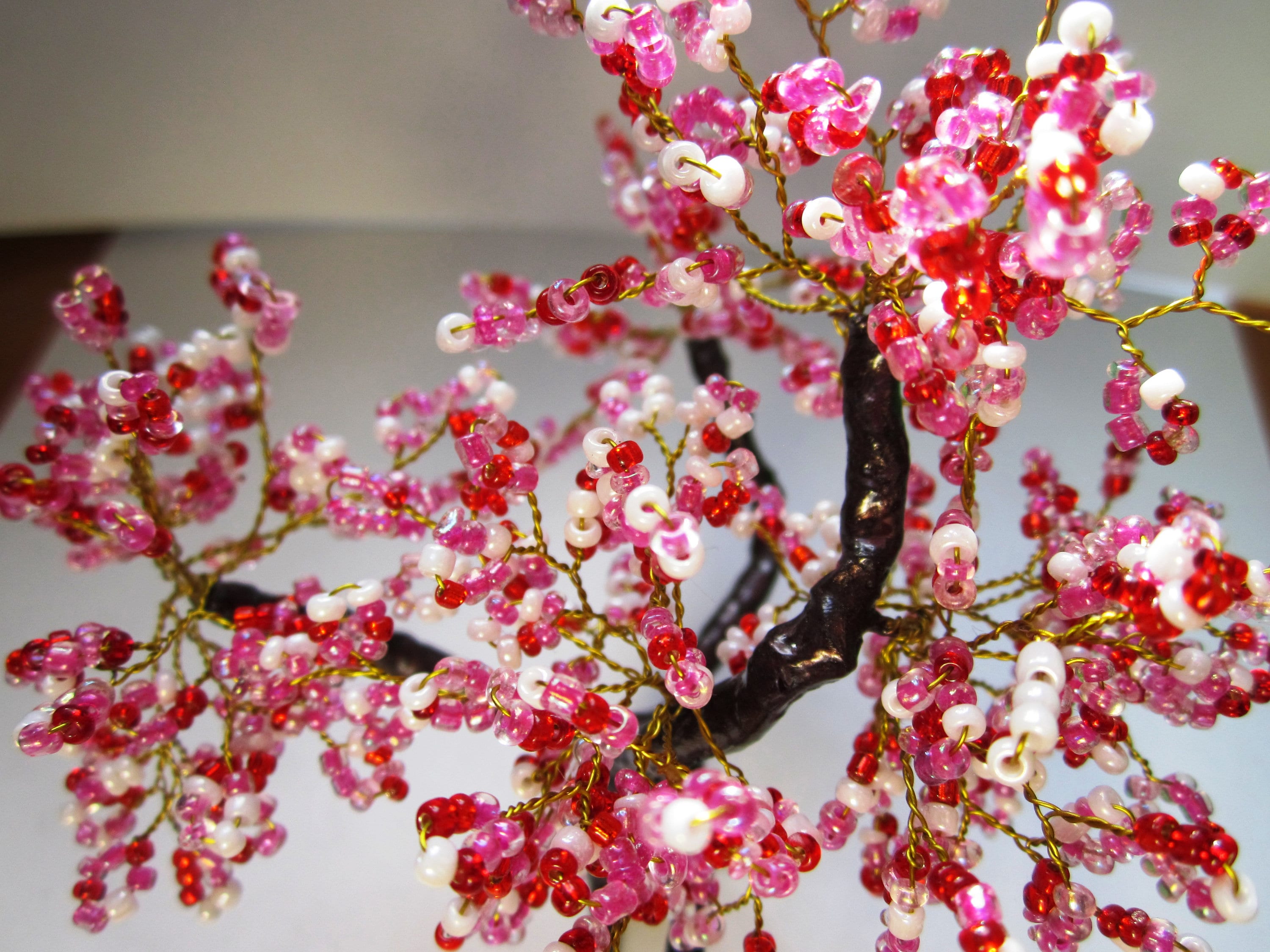 Beaded Bonsai Tree Etsy