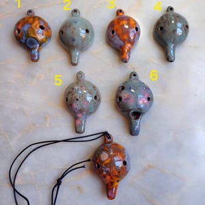 ASHA magical Ceramic ocarina mini necklace whistles