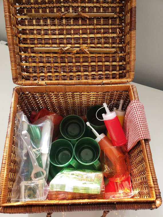 Picnic Basket Rattan/Wicker - image 1