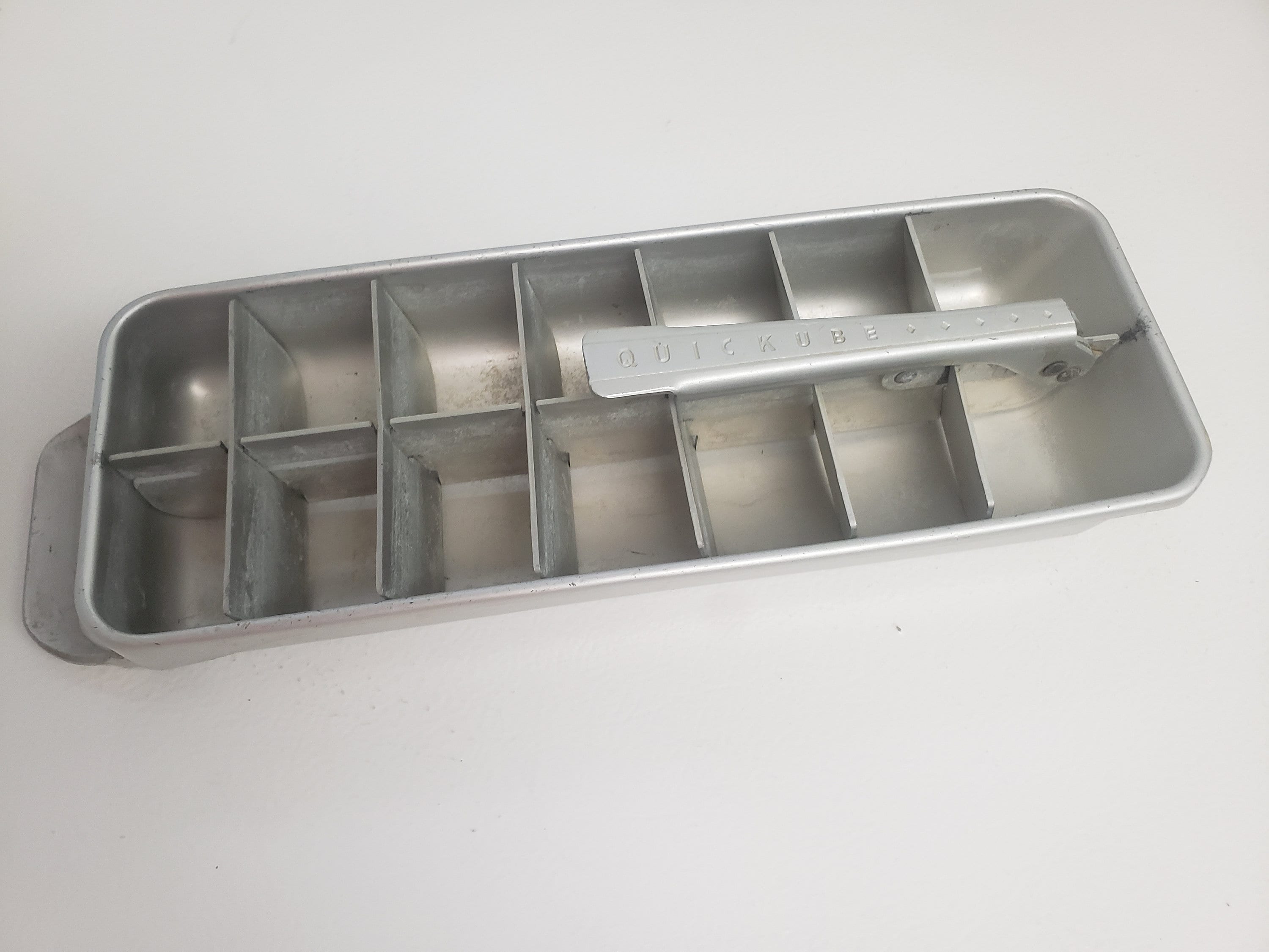 Vintage Set of Three Metal Ice Cube Tray Mold General Electric GE