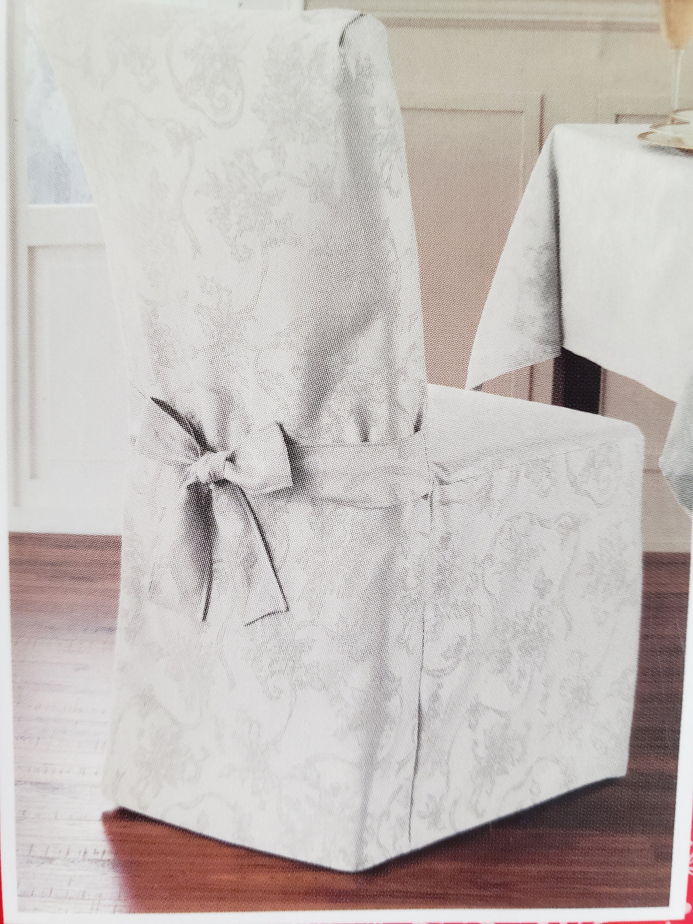 Damask Chair Covers.4 Etsy Finland