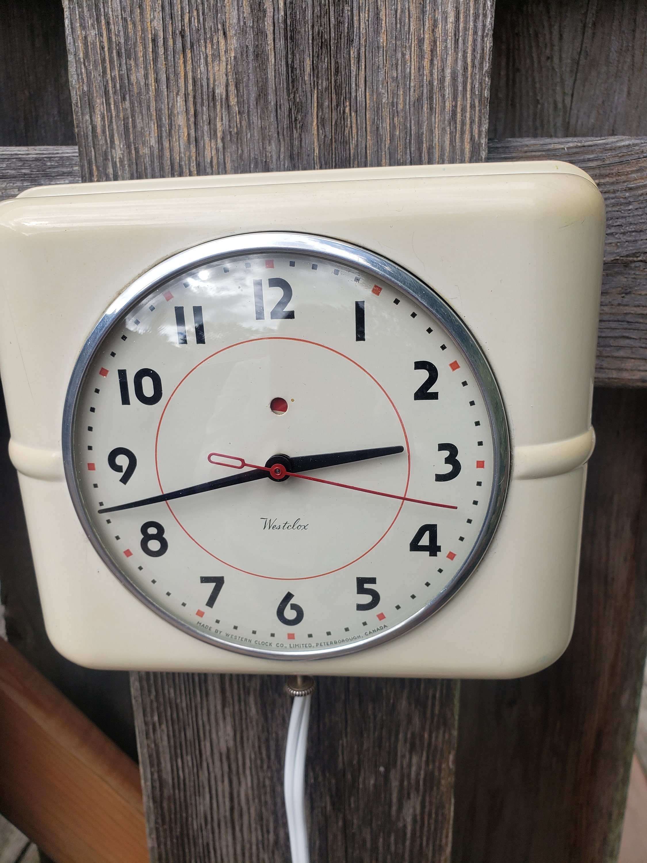 WESTCLOX Dinette Electric Kitchen Wall Clock - Etsy