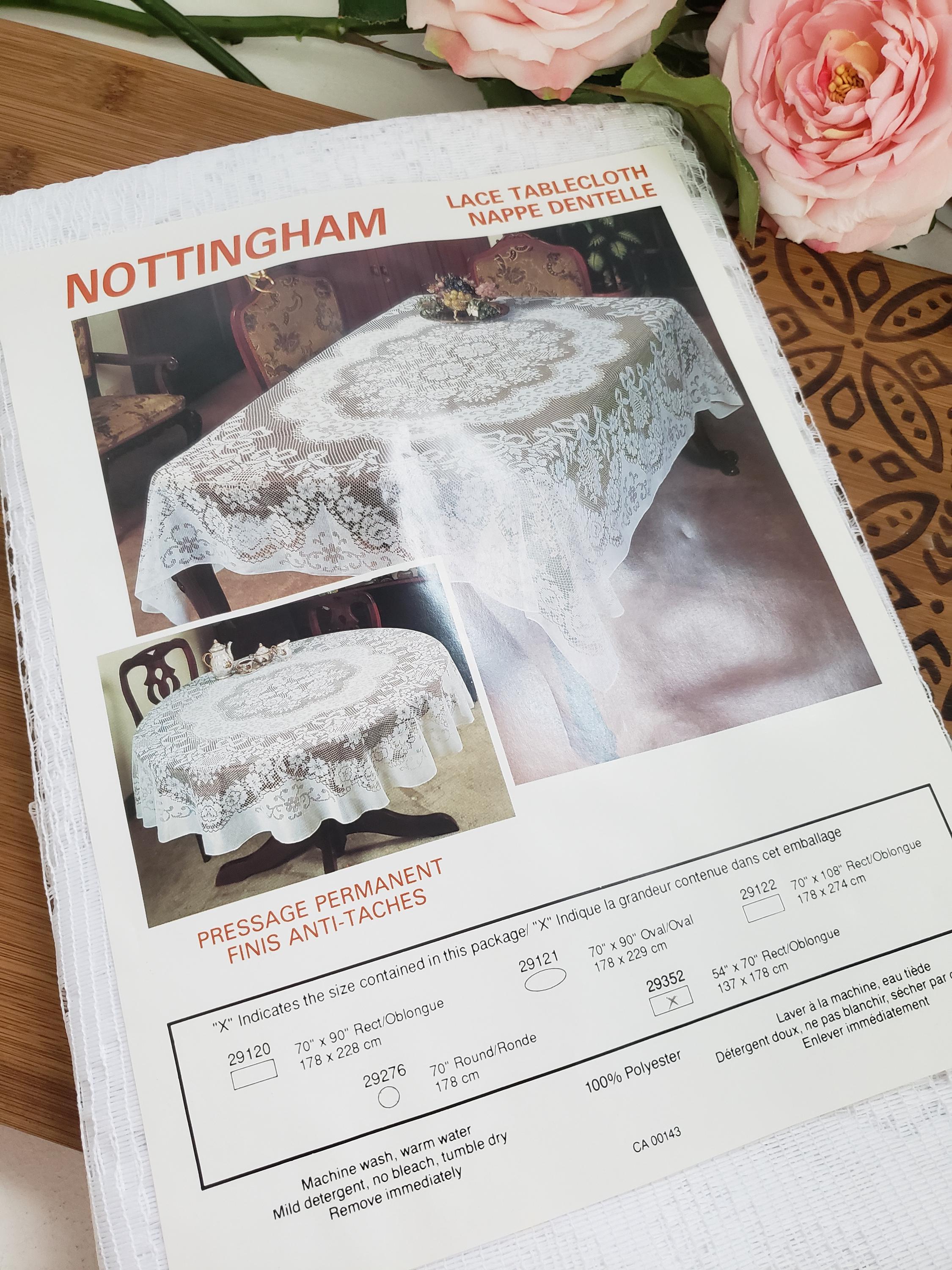 NOTTINGHAM レース 長方形テーブルクロス - Etsy 日本