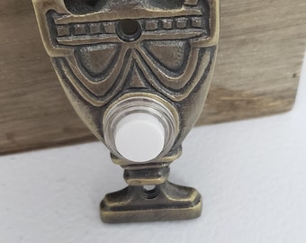 Antique brass PUSH Button Doorbell