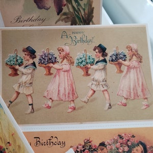 Cartes postales vintage ANNIVERSAIRE