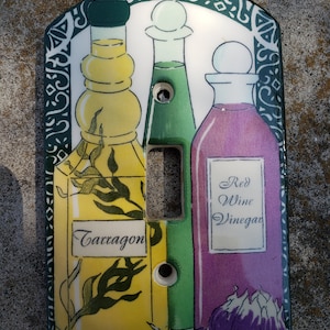 Oil and Vinegar Light Switch Cover image 1