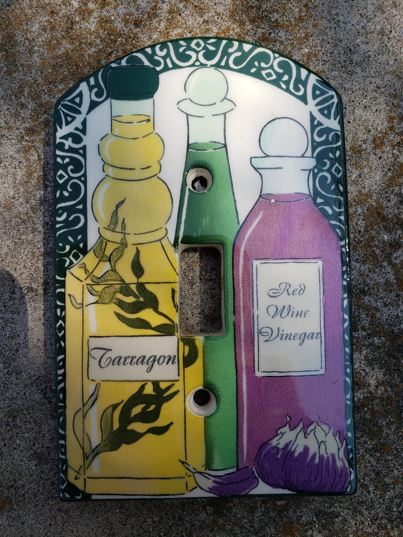 Oil and Vinegar Light Switch Cover image 1