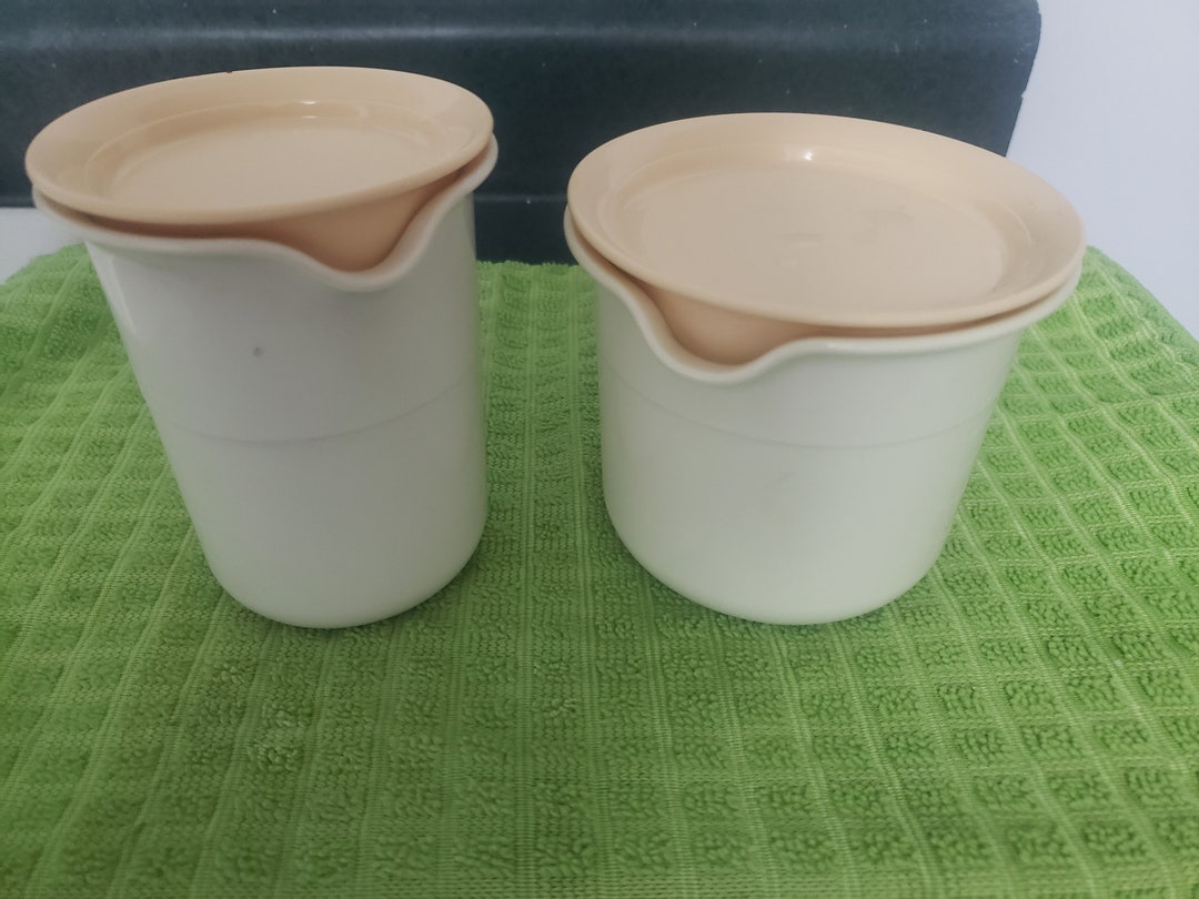 Tupperware Cream and Sugar Set Etsy