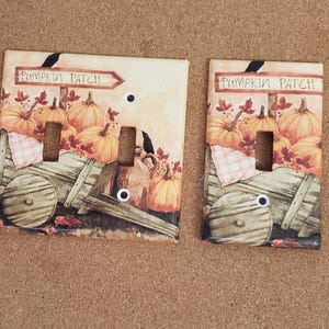 Light Switch Covers..  PUMPKIN PATCH