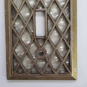 Ornate Lattice metal LIGHT SWITCH Cover