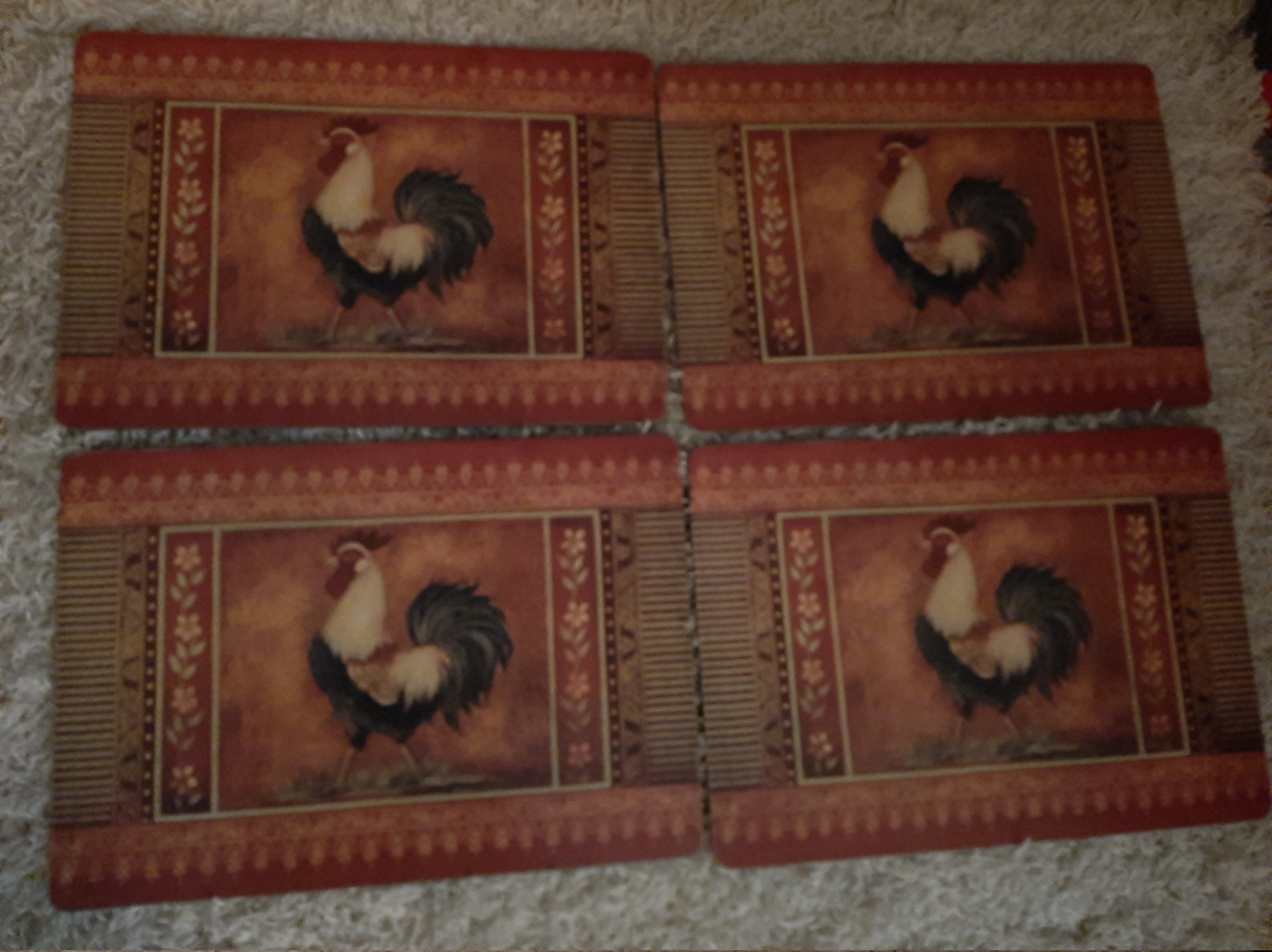 Pimpernel Place Mats Rooster Etsy