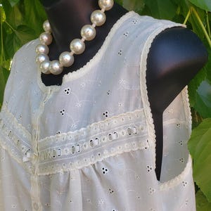 Yellow EYELET Nightgown