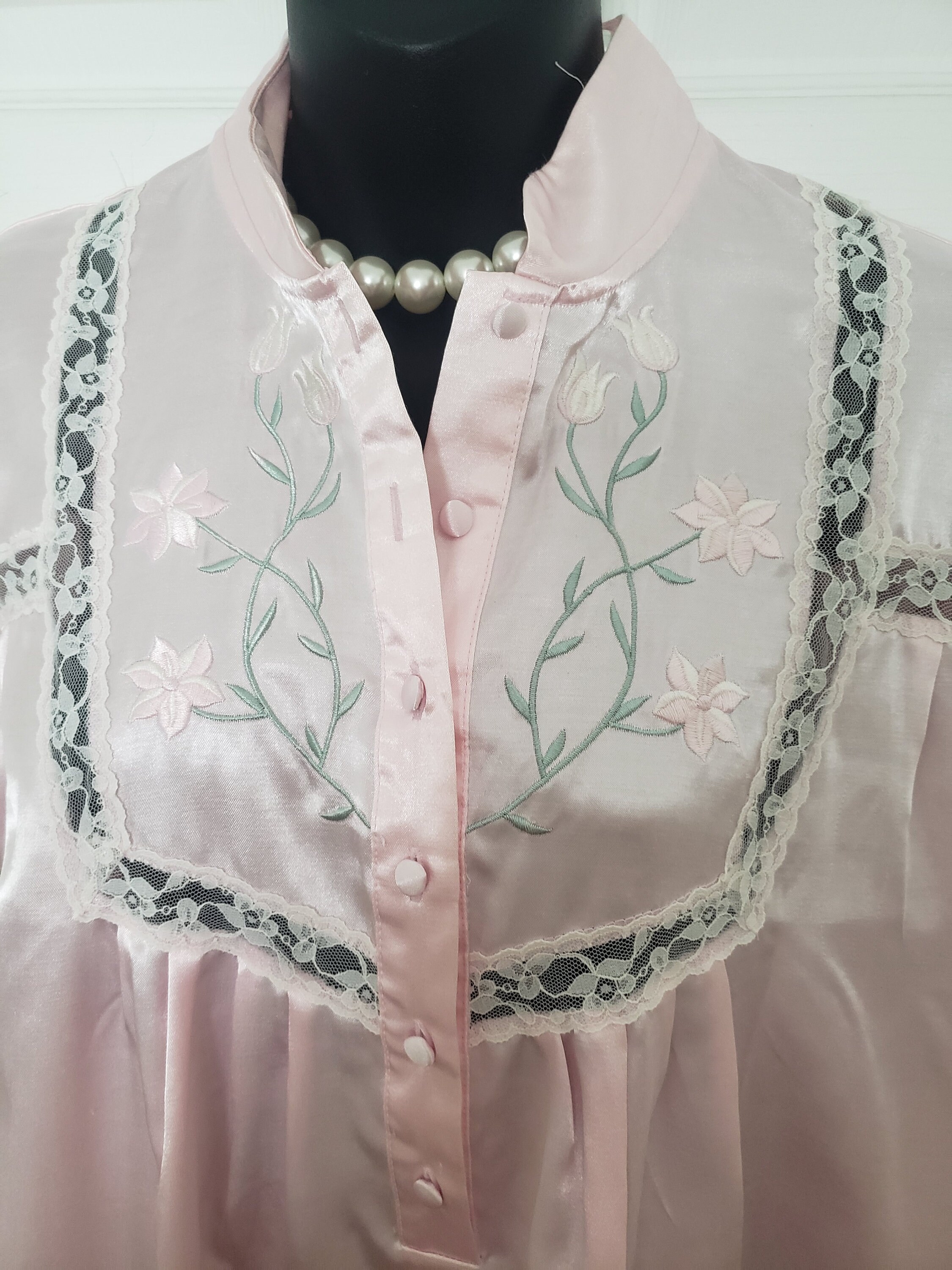 Color Block Nightgown-Pink main image 1