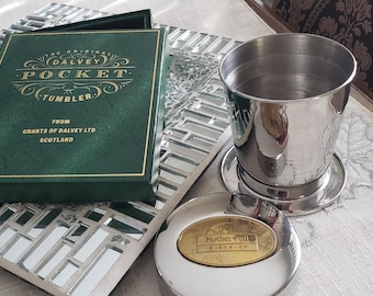 Dalvey Pocket Flask, Grands of Dalvey, Made in Scotland 1985