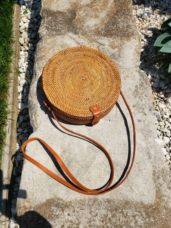 Sac a clearance main rond rotin