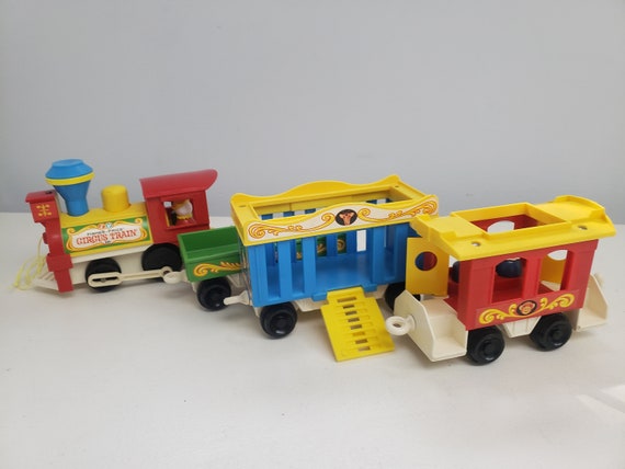Fisher price circus train animals sale