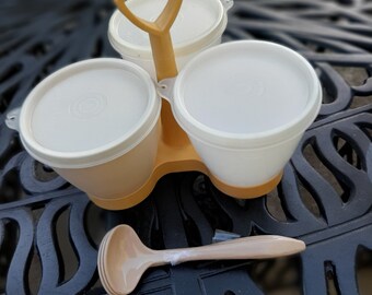 Tupperware 3 bowl Condiment Set