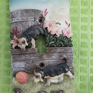 LIGHT SWITCH Cover...Zwei HUNDE