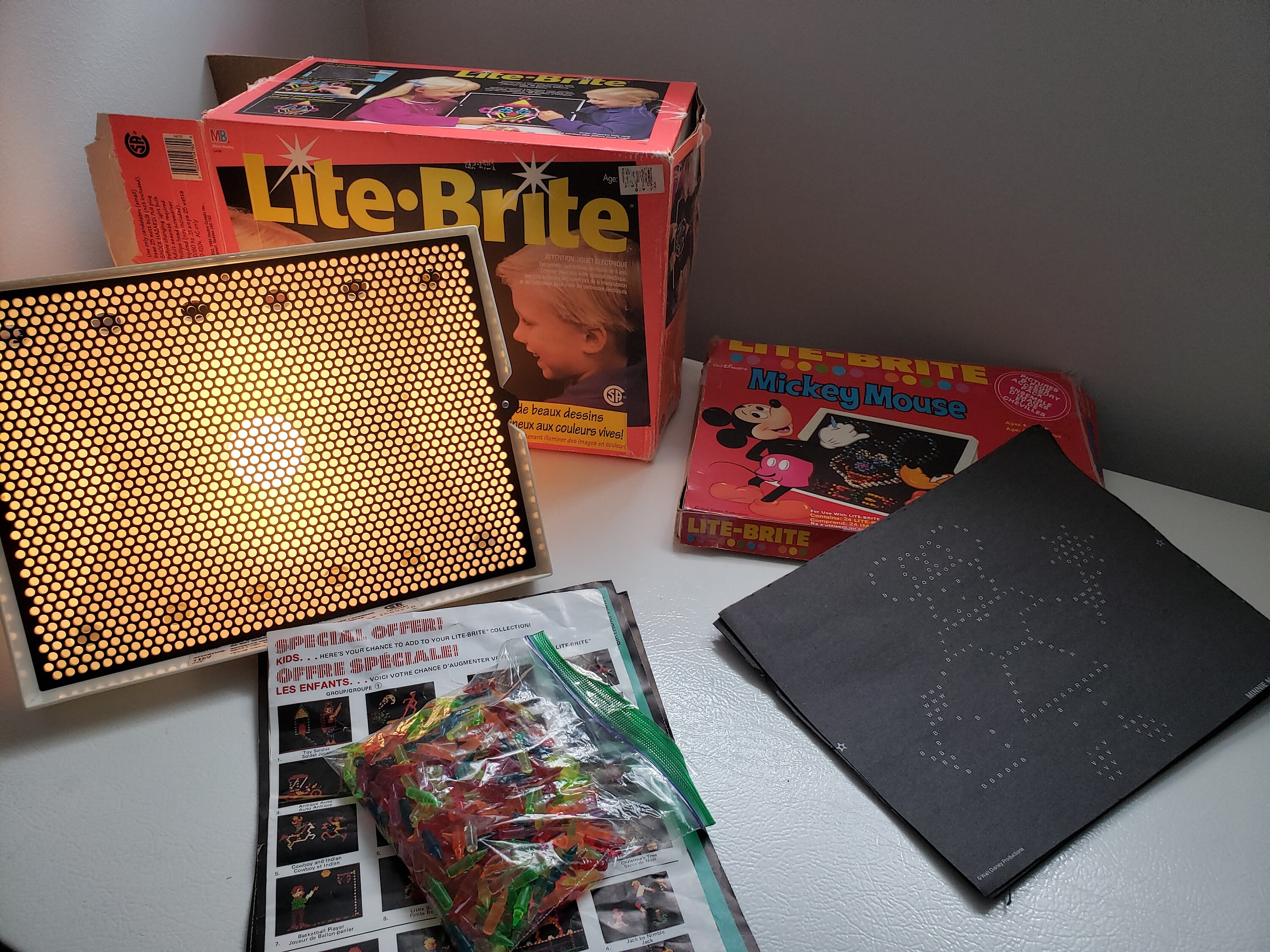Vintage Lite Brite Pegs YOU CHOOSE Style and Quantity 