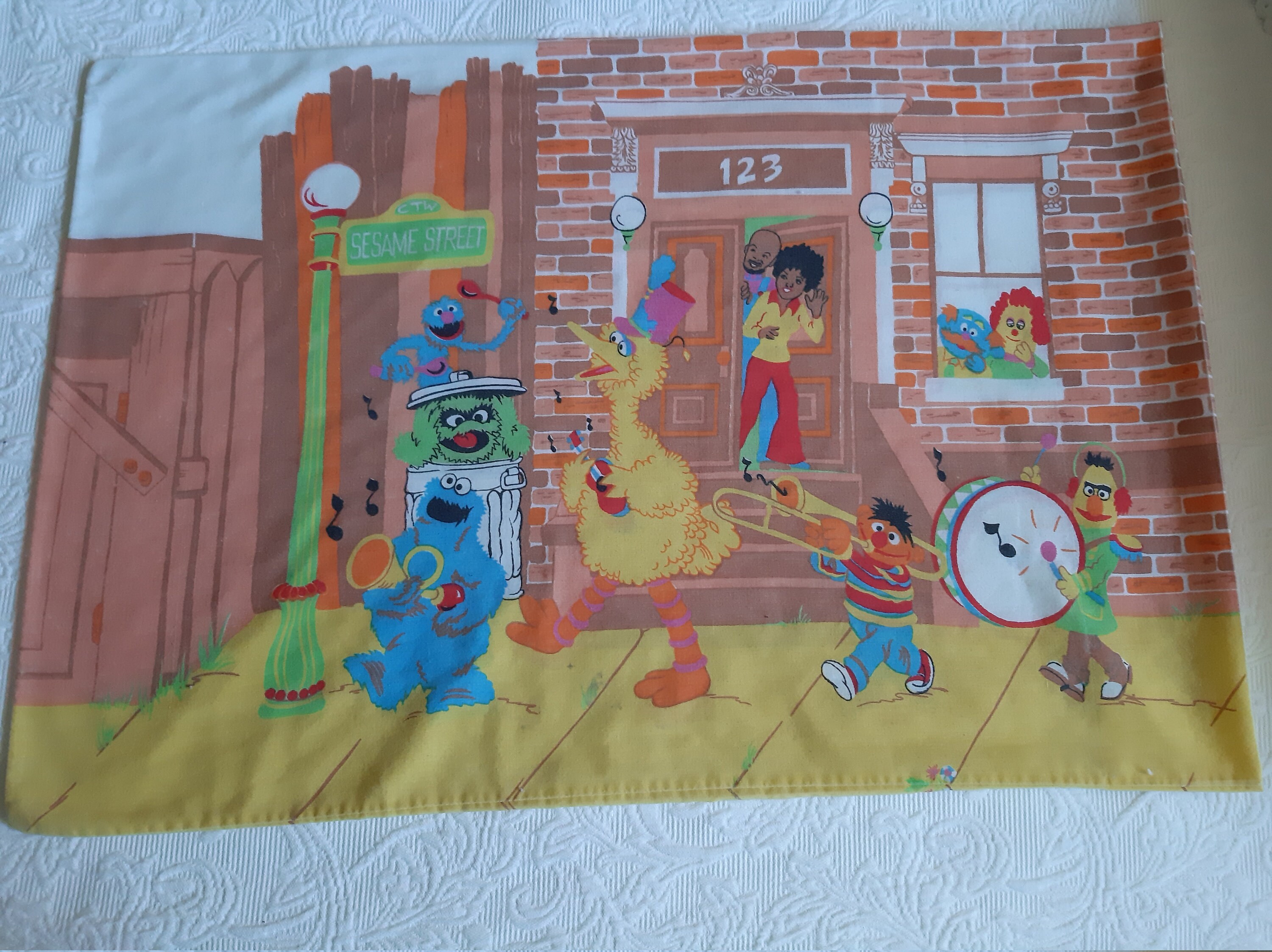 Vintage Sesame Street pillow case All items free shipping