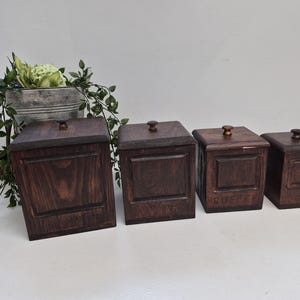 Wooden Canister Set