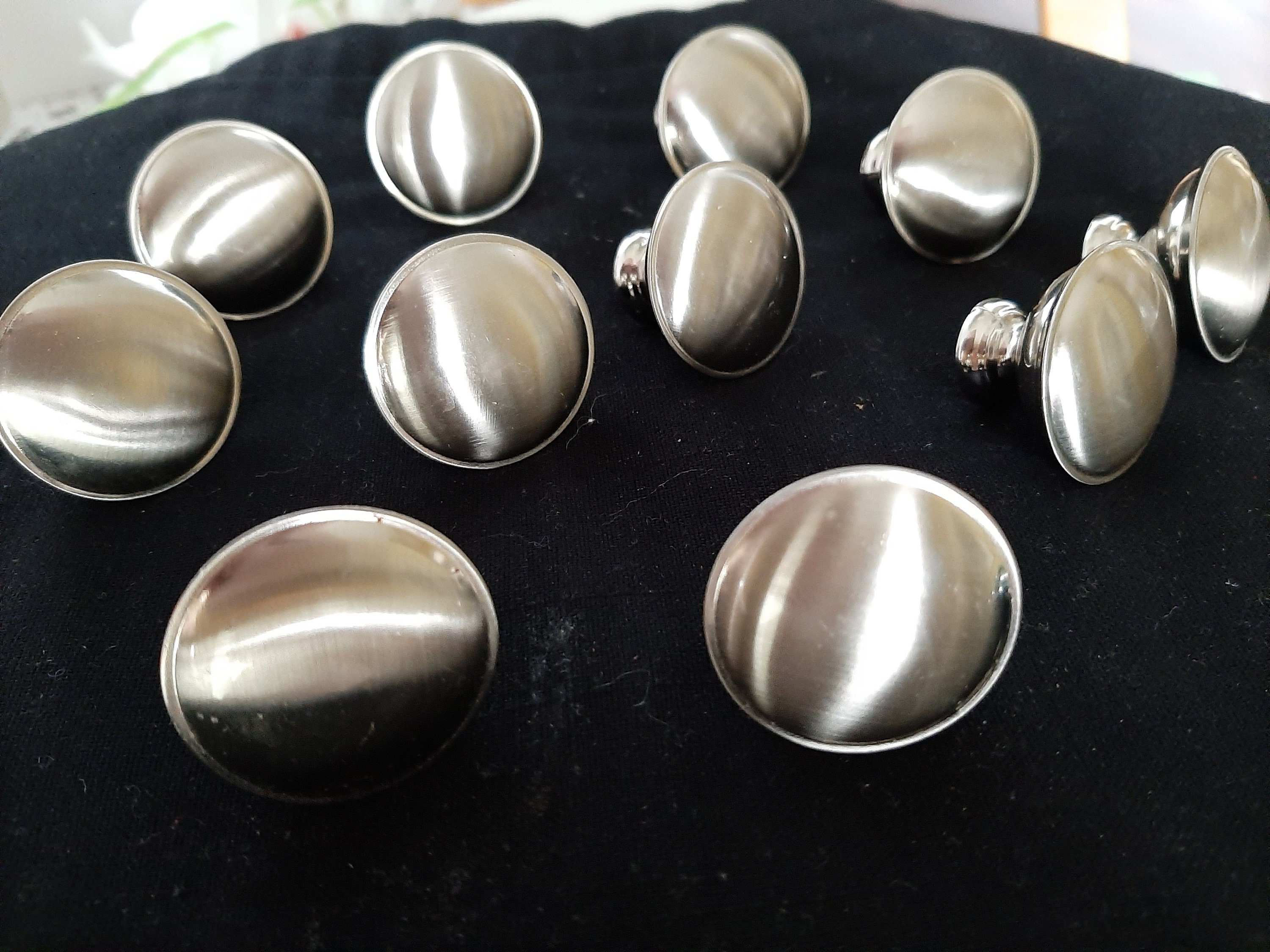 Brushed SILVER KNOBS Drawer Pulls Etsy