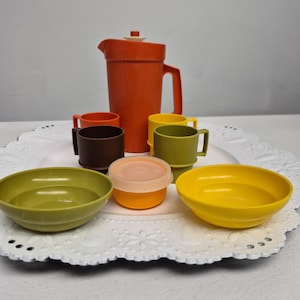 Juego de servir Tupperware de juguete en miniatura