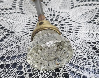 Crystal Glass Door Handle Set