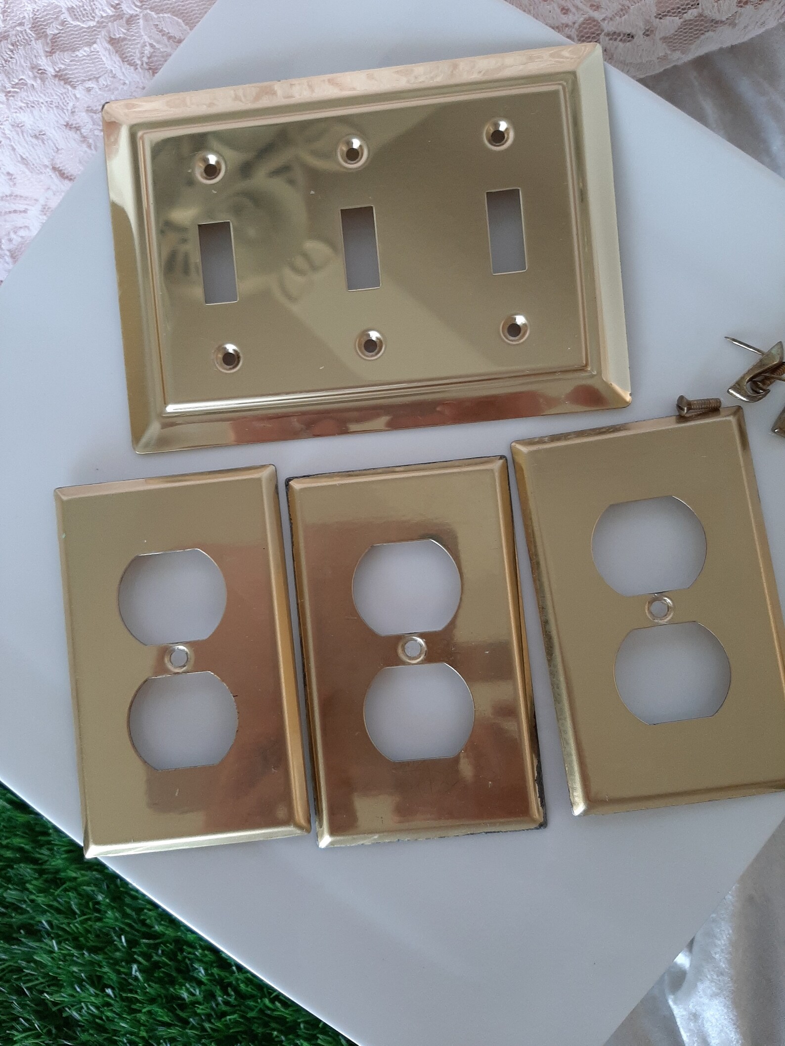 Light Switch Plates Metal Gold color Etsy