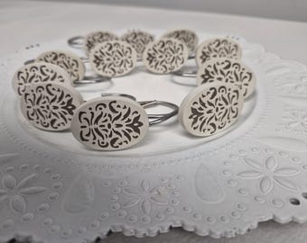 Fancy Print Pattern  Shower hooks