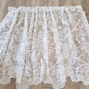 Cream LACE Curtain Valance