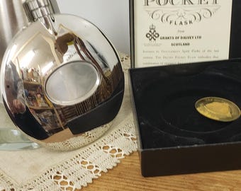 Dalvey Pocket Flask, Grands of Dalvey, Made in Scotland 1985