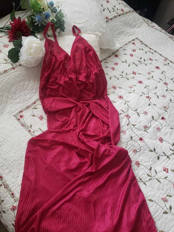 Red lingerie cheap gown