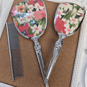 Pink Floral Dresser Set