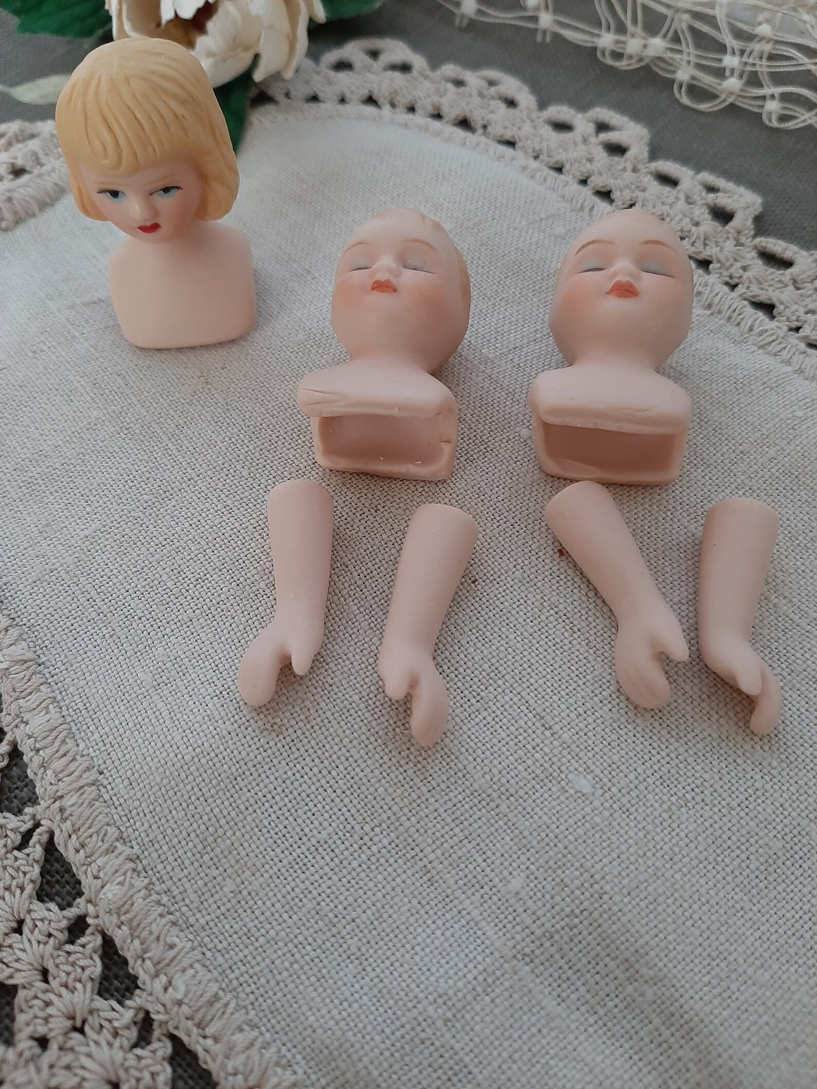 Doll Making Porcelain heads and Bust and Arms Etsy