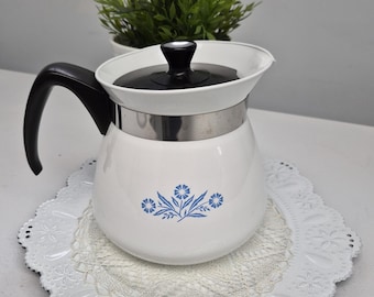 Corning Ware  Blue Cornflower  Teapot