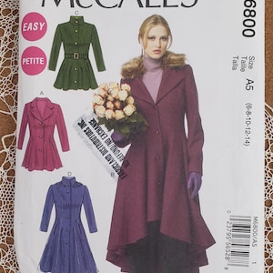Pattern  McCall&#39;s Lined Coat , Belt and collar/hood