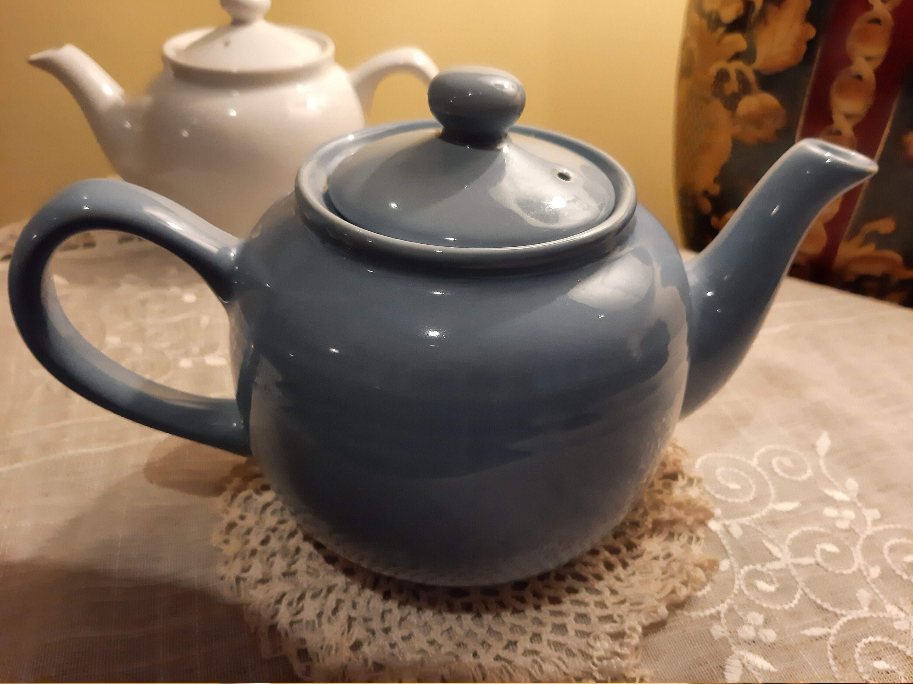 Old Amsterdam Tea Pot BLUE 4 CUP Etsy