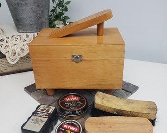 Shoe Shine Wooden Box
