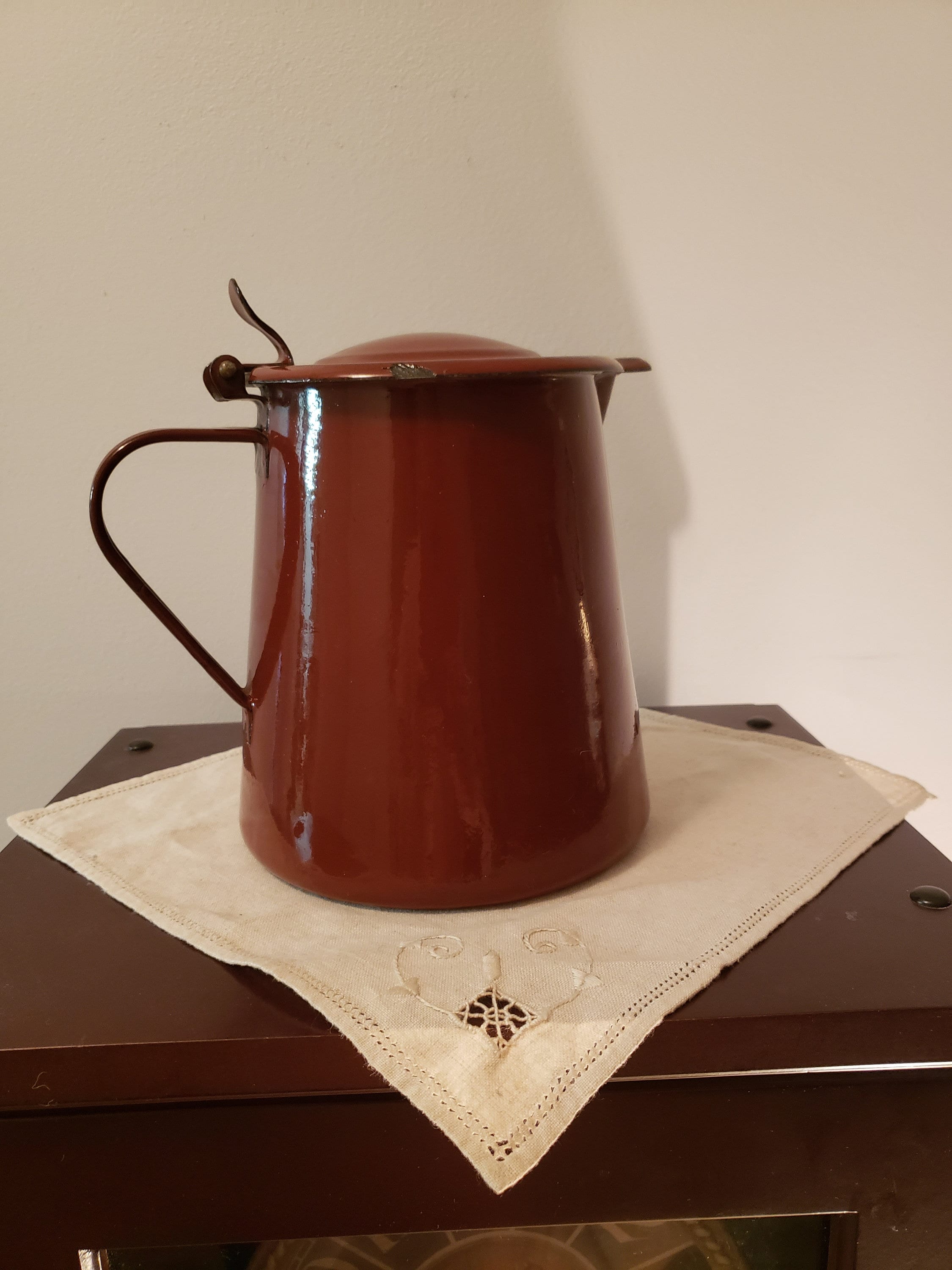 Austria email ホーロー ポット ヴィンテージ TEA POT Enamelware Austria Email - Etsy 日本